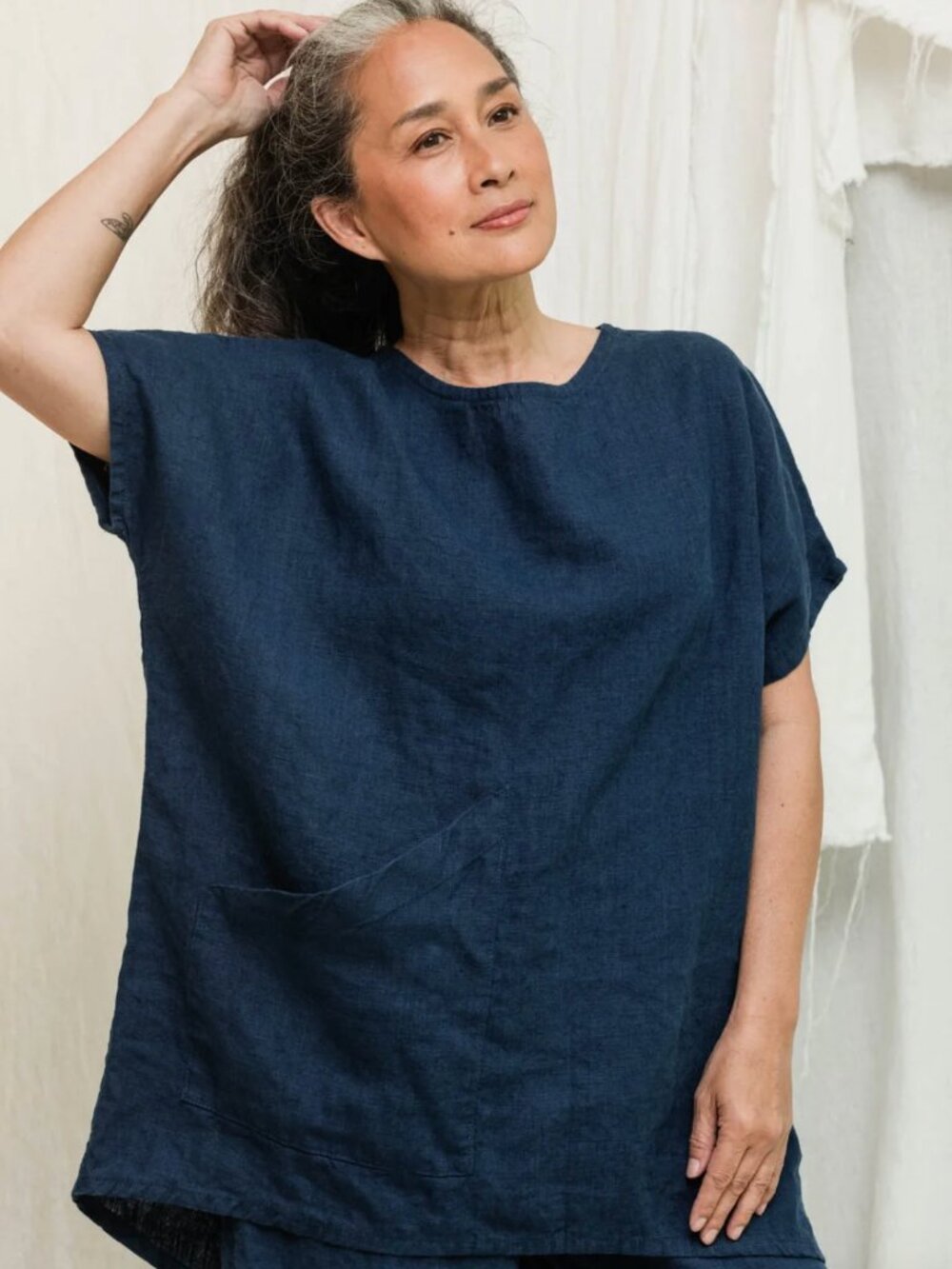 Elizabeth Suzann Harper Tunic in Midweight Linen